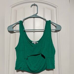 Forever 21 Vibrant Green Crop Top